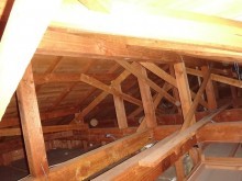 名張市屋カラーベスト屋根裏