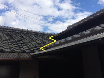 伊賀市谷板雨漏り形状