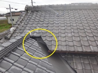 伊賀市日本瓦葺き替え工事完工検査