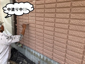 中塗り 壁 塗装