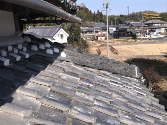 伊賀市 隅棟 葺き直し後