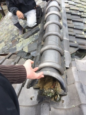 伊賀市棟止まり水侵入