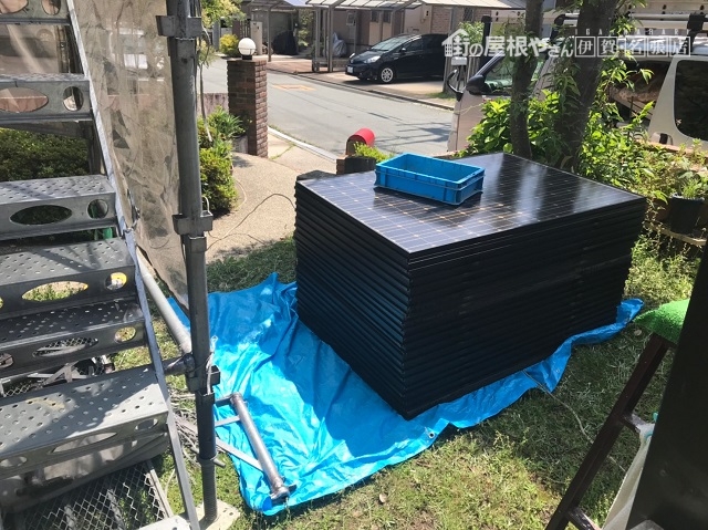パネル脱着 屋根塗装