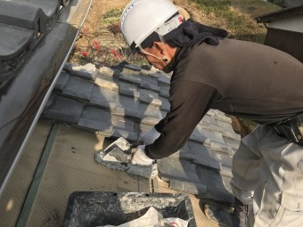 伊賀市 瓦屋根 葺き替え