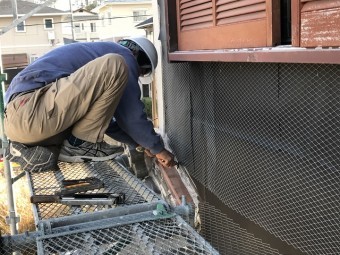 名張市 ラス網 取付