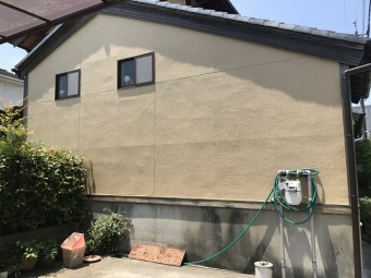 伊賀市 リシン壁 ひび割れ修繕