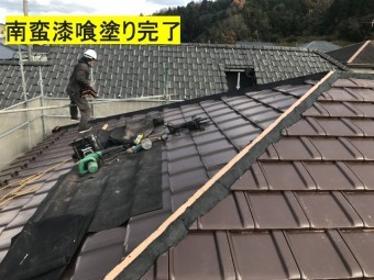 伊賀市 南蛮漆喰塗り完了