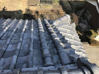 伊賀市 丸流し 葺き直し後