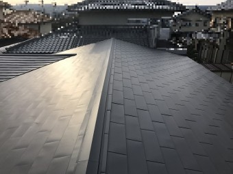 伊賀市 金属カバールーフに葺き替え