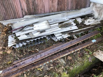 伊賀市 アスベスト屋根 解体工事