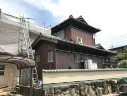 伊賀市 トタン壁 修理前