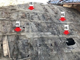 名張市 屋根の構造 桟