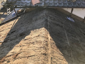 名張市 瓦撤去後