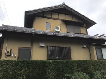 伊賀市 リシン壁塗り替え 全体写真