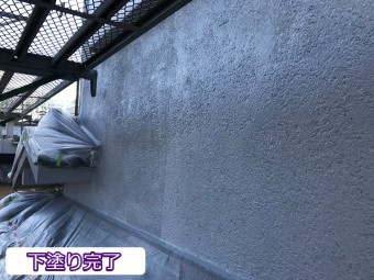 名張市 下塗り完了 セラミック塗装