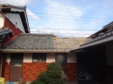 伊賀市 風呂屋根雨漏り野地板