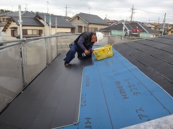 名張市金属瓦カバー工法雨漏り改修