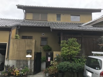 伊賀市 外壁リフォーム前 玄関