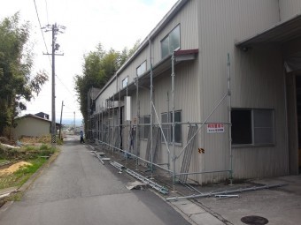 伊賀市工場仮設足場工事