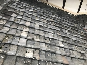 名張市 日本瓦雨漏り点検2