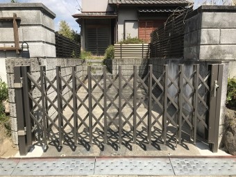 名張市 台風被害 門扉修理