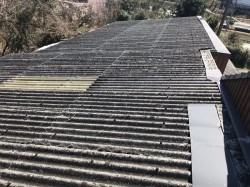 伊賀市 波型スレート屋根 施工前